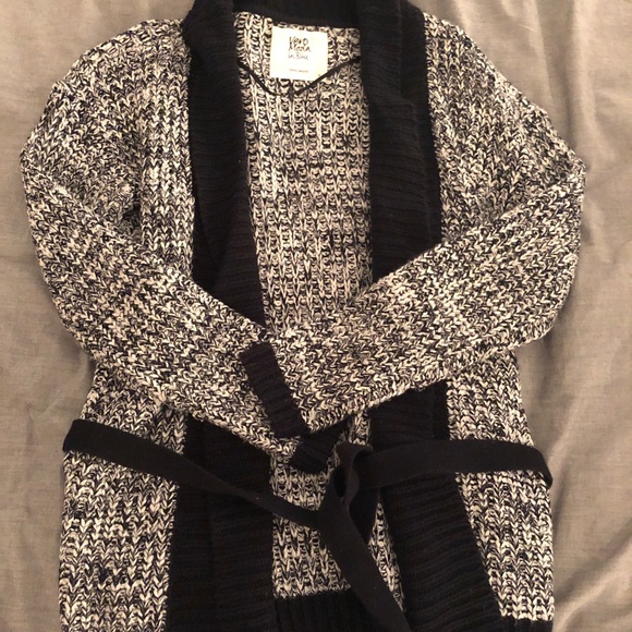 Cardigan with waist tie - Picture 1 of 1